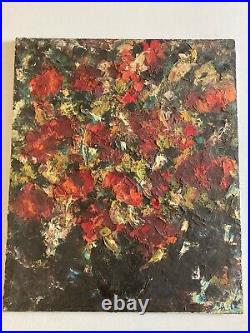 Très Belle Peinture 1940 Huile Sur Toile Bouquet Fleur Fleurs Vase Henry D'Anty