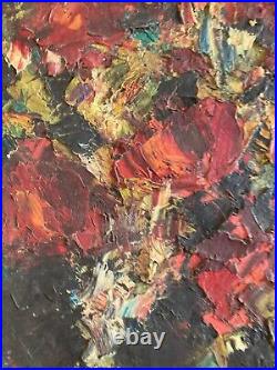 Très Belle Peinture 1940 Huile Sur Toile Bouquet Fleur Fleurs Vase Henry D'Anty