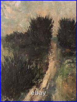 Très Belle Peinture Bord De Mer Huile Sur Toile Sur Carton Impressionniste XIXe