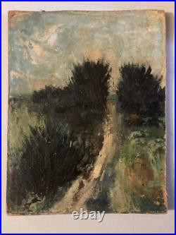 Très Belle Peinture Bord De Mer Huile Sur Toile Sur Carton Impressionniste XIXe