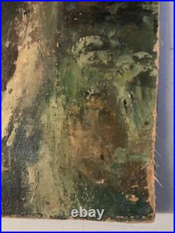 Très Belle Peinture Bord De Mer Huile Sur Toile Sur Carton Impressionniste XIXe