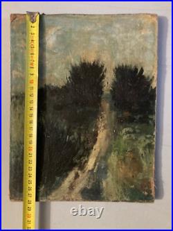 Très Belle Peinture Bord De Mer Huile Sur Toile Sur Carton Impressionniste XIXe