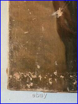 Très Belle Peinture Huile sur Toile femme portrait À L Ombrelle 1900 No Renoir