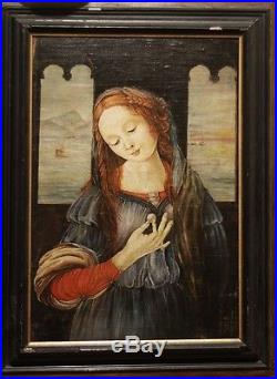 Un vieux portrait de Renaissance, huile sur toile