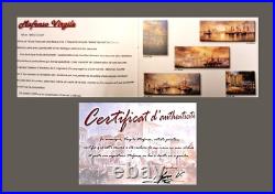 Virgile Mafonso Huile sur toile Les gondoles Venise Virgile Mafonso Huile sur toile Les gondoles Venise