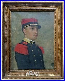 XIXeme Portrait Sous Officier d'infanterie Militaire Second Empire Napoleon III